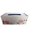 Home & decor Home & Decor Rectangle Tissue Paper Case Box Holder Big (Rose on Pink and White Stripe)