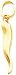 14K Yellow Gold Italian Horn Charm Good Luck Jewelry