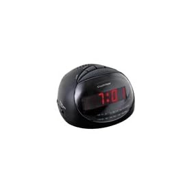 Lloytron Mains Operated Sonata AM/FM Radio Snooze Alarm LED Clock Black J2002BK