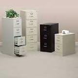 310 Series 26-1/2' Deep Full-Suspension File, Four-Drawer, Letter, Charcoal