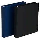 3-Ring Binder, 2 Capacity, 11x8-1/2, Black, Sold as 1 each