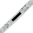 11ith9DZftL. SL160  ZALES Mens 1/2 CT. T.W. Diamond and Black Carbon Bracelet in Stainless Steel