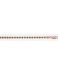 3mm 14k Rose Gold Bead Chain 24"
