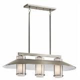 Kichler Lighting 42811NI 3 Light Tavistock Island Light, Brushed Nickel
