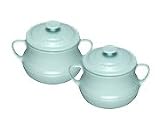 Le Creuset Small Bean Pot Twin Set, 0.5L, Satin Blue