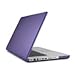 Speck Macbook Pro 15 Inch Aluminum Seethru Satin Aubergine Silky Smooth Soft Touch Hard Shell