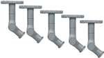 Sanus Systems Wms5-S Wall Or Ceiling Speaker Mounts (Silver, 5-Pk)