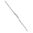 Sterling Silver WWJD ID Bracelet - 7 Inch