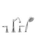Hansgrohe 06046820 Trim Tango 4-Hole Tub Filler - Lever Handles, Brushed Nickel