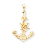 10k Large Anchor Charm