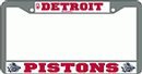 Detroit Pistons Chrome License Plate Frame