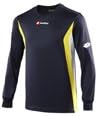 Lotto Football Kit Stars Football Shirt Long Sleeve Navy/Yellow XL