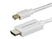 Monoprice 109475 10-Feet 32AWG Mini Display-Port HDMI with Audio Cable, White