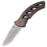 Buck 318GYX Parallex 2.8 Liner Locking Partially Serrated Folding Knife (Gun Metal Grey) by Buck Knives