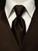 100% Satin Windsor Band Tie - Chocolate Brown