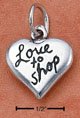 .925 Sterling Silver Love to Shop Charm or Pendant by SilverChicks