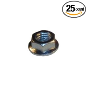 10-1.25 Metric Flange Nut 14 mm Across/Flats (25 count)