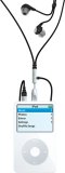 Rivet Stereo Earphone with in-line Clip Lanyard and Silver GoClip - Black