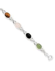 Sterling Silver Scarab Bracelet QG18-7"