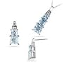 0.09 Ct Diamonds & 3.60 Cts Aquamarine Set in 14K White Gold