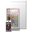 BCW Resealable Graded Card Sleeve - 3 3/4 X 5 1/2 - (5 Pack) Baseball, Football, Basketball, Hockey, Golf, Single Sports Cards Top Load - Sportcards Card Collecting Supplies
