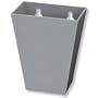 Tall Gray Plastic Bottle Cap Catcher