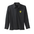 Ferrari Black Long Sleeve Polo