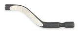 Westward 3VB49 Deburring Blade, B 10, HSS, 0.10 In D, PK 10