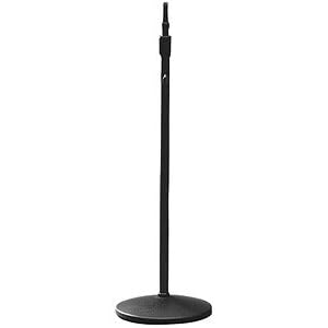 Atlas MS20 Heavy Duty Round Base Mic Stand, Ebony by