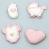 Culpitt - 12x Pink Baby / Christening - Edible Sugar Decorations