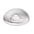 Service Ideas Tuscany Glass Triangular Satin Plate - 8130CL Sale