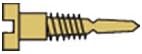 1.4x3.5x2 Stay-Tight Self-Aligning Gold Spring Hinge Screw (pack of 100)