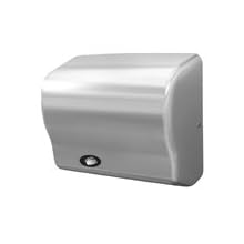 American Dryer Global GX3-C Steel Cover Automatic Hand Dryer, 208-240V, 1,500W Power, 50/60Hz, Satin Chrome Finish