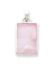Sterling Silver Pink Mother of Pearl Pendant