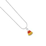 Candy Corn Snake Chain Charm Necklace