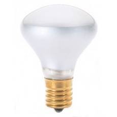 25-watt R14 reflector bulb with brass intermediate base.