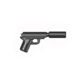  BrickArms 2.5 Scale LOOSE Weapon PPK Tactical Spy Pistol Gray