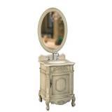 Belle Foret BF80030R Single Basin Bathroom Vanity, Antique Parchment