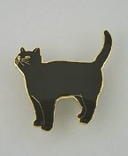 Buy Gold plated and vitreous hand enameled "black cat" pin or brooch online at Discounted New and Used prices. Delivered to your door with Off-The-Bookshelf.