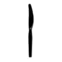 Black Heavy Medium Weight Polystyrene Knife, 7" (KM51) Category: Heavy Weight Knife Cutlery