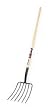 Westward 2MVR6 Manure Fork, 6 Tines, Ash Wood Handle