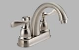 Delta Foundations 25996LF-BN Two Handle Centerset Lavatory Faucet, Brushed Nickel