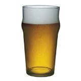 Authentic British Imperial Pint nonic Glass with Etched Seal - set of 4.