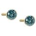 Blue Diamond Studs 0.66 Ct in 14K Yellow Gold