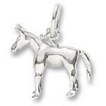 Mule Charm - 10k Yellow Gold