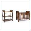 Graco Sarah 4-in-1 Convertible Baby Crib Set in Cinnamon