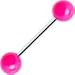 Body Candy Pink Neon Acrylic Ball Barbell Tongue Ring