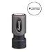 Shachihata 11363 Round Posted Ink Stamp, 5/8, Red Ink