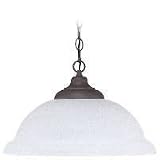 6604-72 - SeaGull Lighting Single-Light Olde Iron Pendant