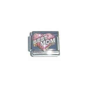 Buy Clearly Charming Best Mom Heart Italian Charm by Clearly Charming